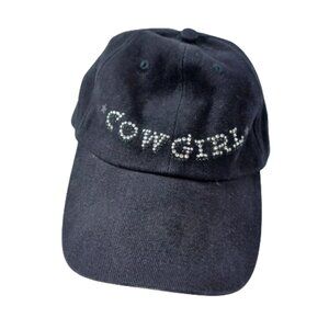 Black Cowgirl Women's Cap Hat with Rhinestones Christine Alexander One Sz Rodeo